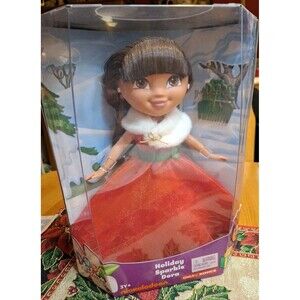 New Dora The Explorer Holiday Sparkle Doll by Fisher Price Toy 2012 Kohls 3+